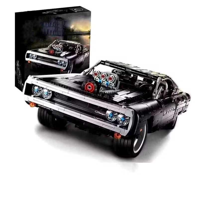 Dodge Charger Blocos de construção Velozes e Furiosos Blocos de montar GIGANTE 1.077 peças 1:13