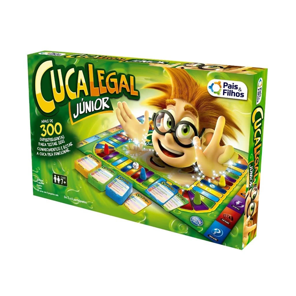 Jogo de Tabuleiro Didático Cuca Legal Júnior Original Pais & Filhos Oferta!