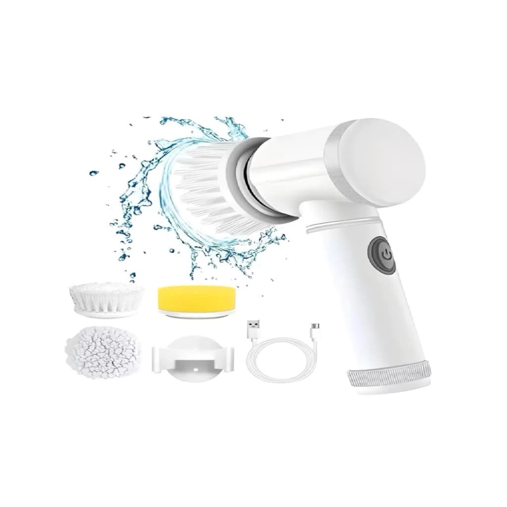 Escova Eletrica de Limpeza 5 em 1 Sem Fio Limpador Multiuso Pratico Para Cozinha , Banheiro prático