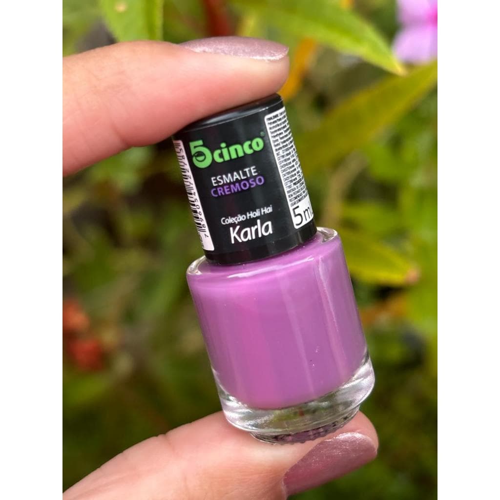 Esmalte 5cinco roxo cremoso Karla 5 ml