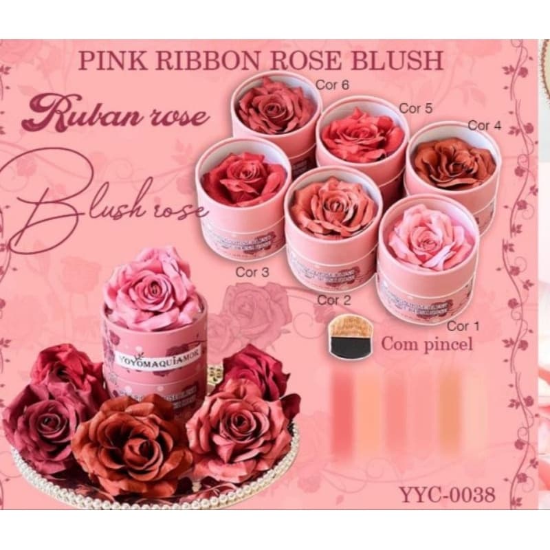 Blush em Formato de Flor yoyomaquiamor