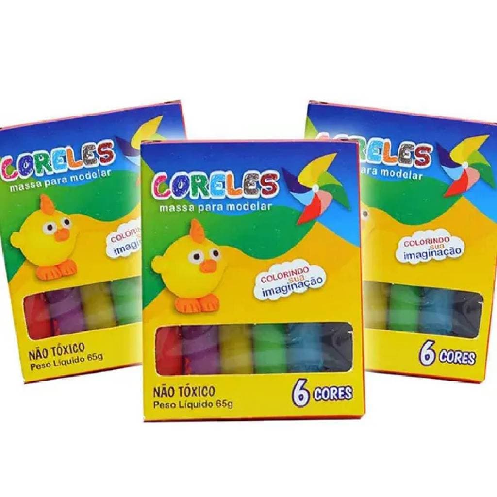Kit 10 ~ 40 cx Massinha de Modelar Lembrancinha Atacado Brinquedo Prenda Doação Sacolinha Surpresa