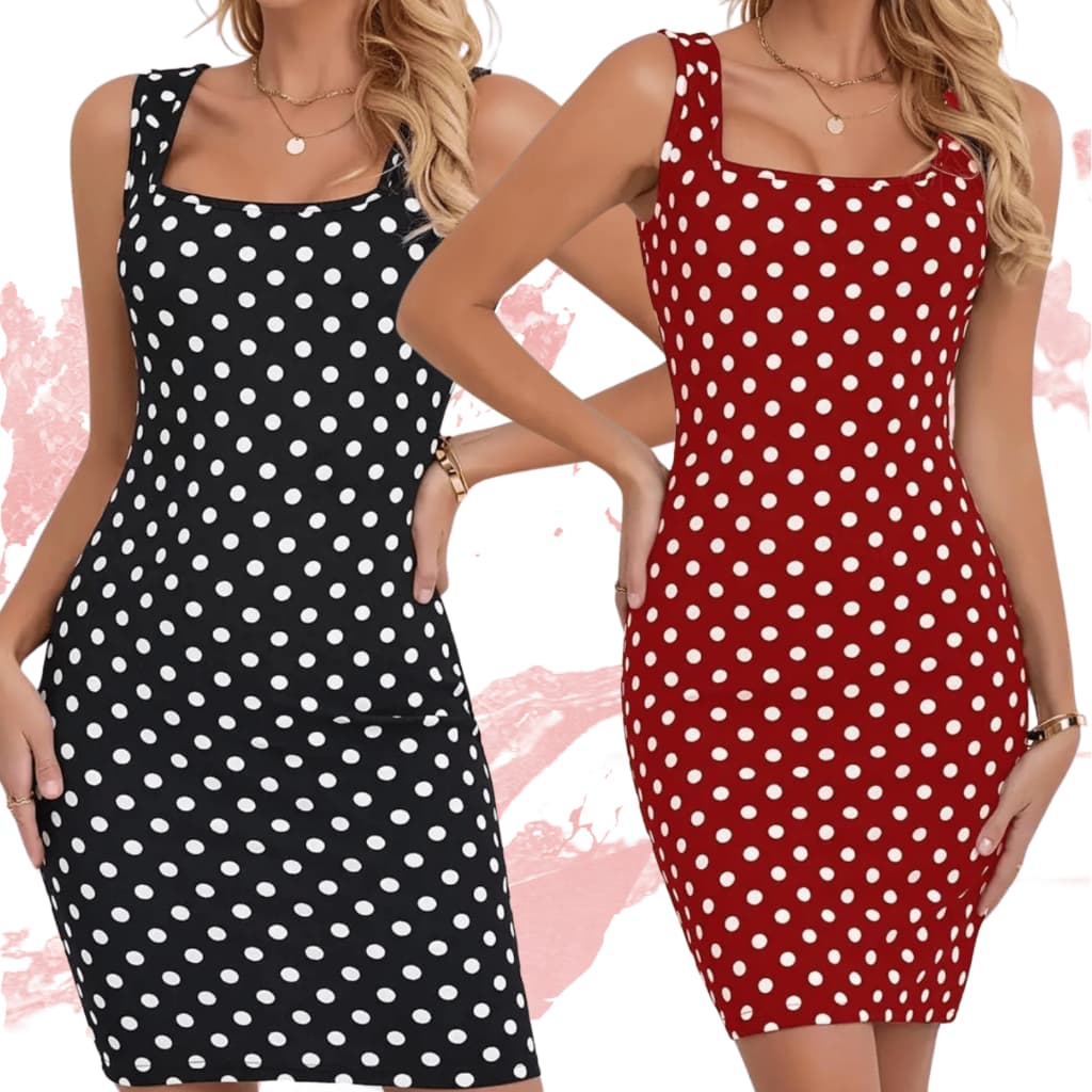 Vestido Tubinho Midi Gola Redonda – Moda Retrô Elegante - Sofisticado e Confortável