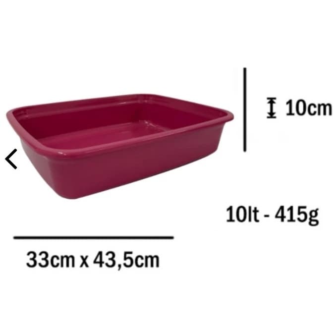Bandeja Higiênica Para Gatos Caixa de Areia 10 Litros Grande Varias Cores