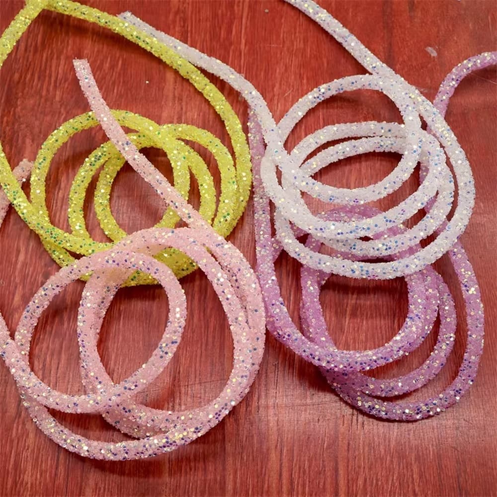 Resina Rope Rhinestones cordão paetê um metro