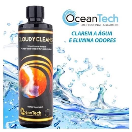 Cloudy Cleaner 120ml da Ocean Tech - Clareador/Clarificante de Água Aquário