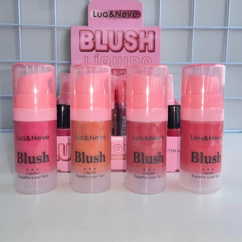 Blush Líquido - LUA E NEVE fácil aplicação