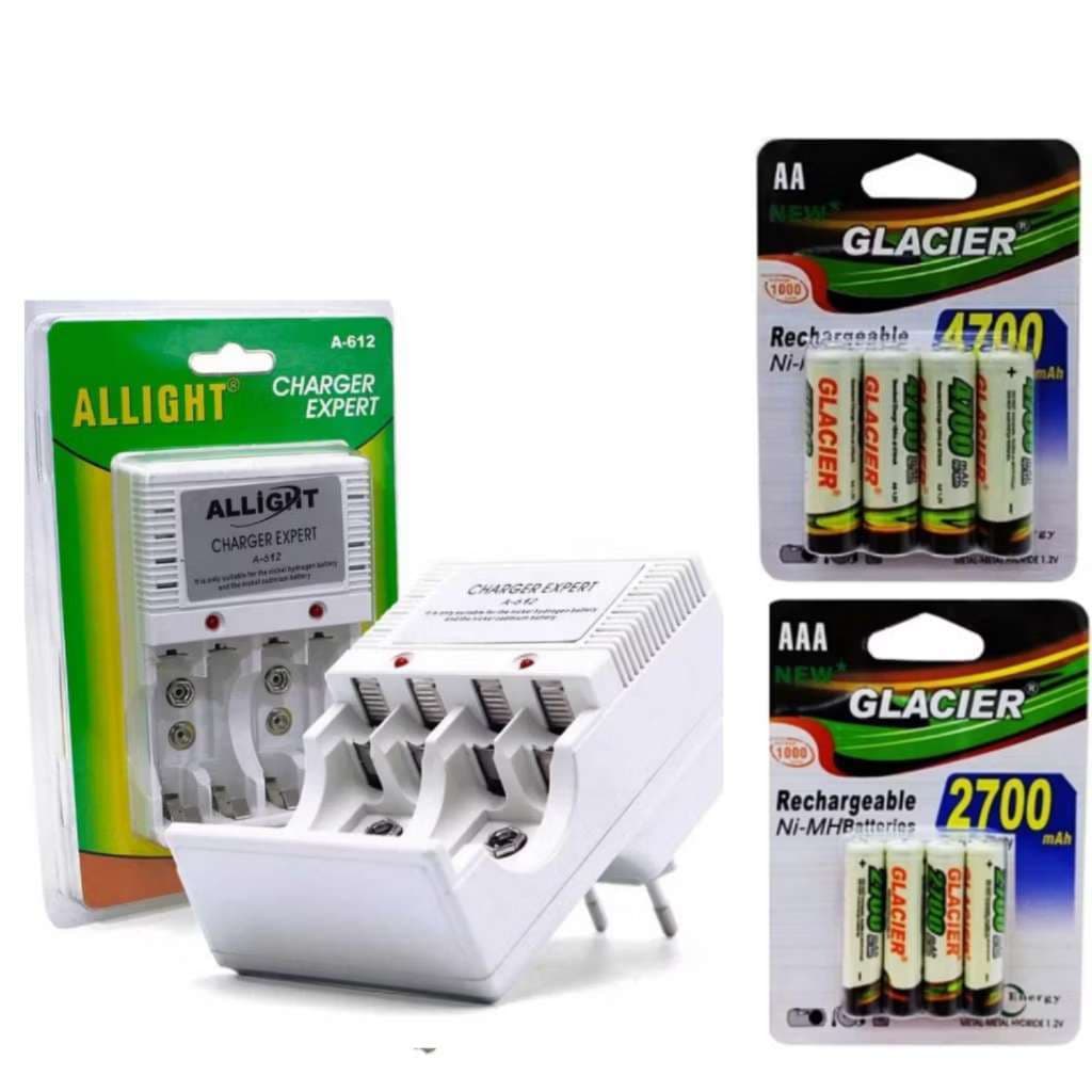 Pilha De Carregador Recarregavel Para AA/AAA/bateria 9V Bivolt A-612