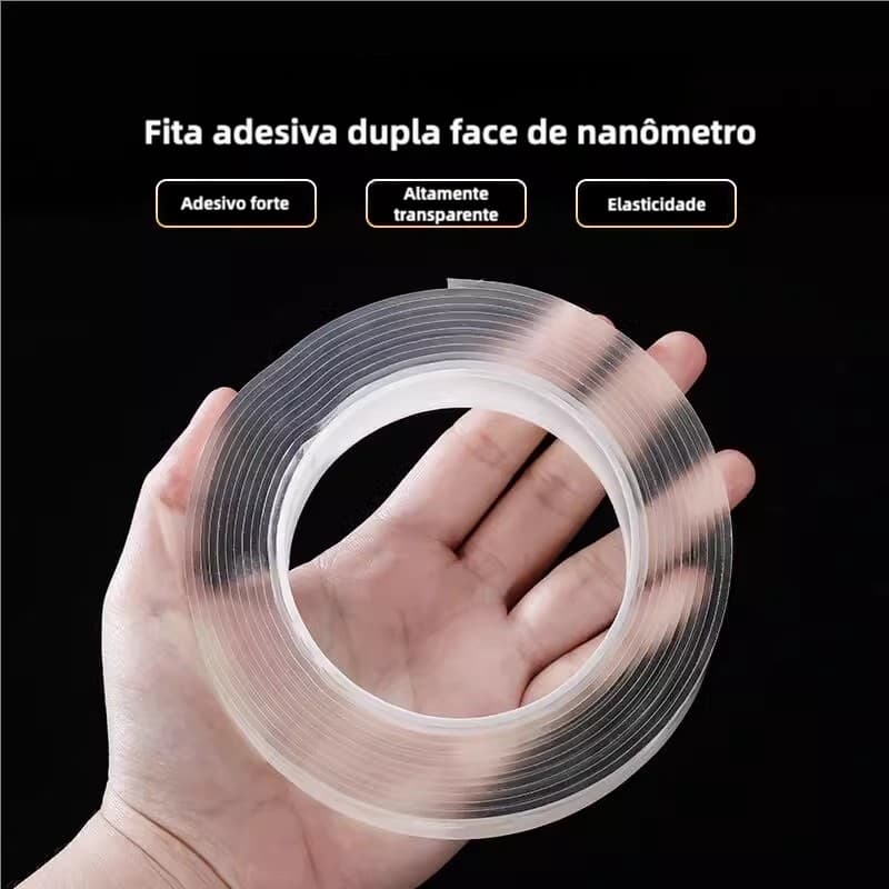 1 Rolo de Fita Adesiva Dupla Face à Prova d'Água, Nano, Transparente, Anti-Míldio, Linda, Fita Adesiva de Costura