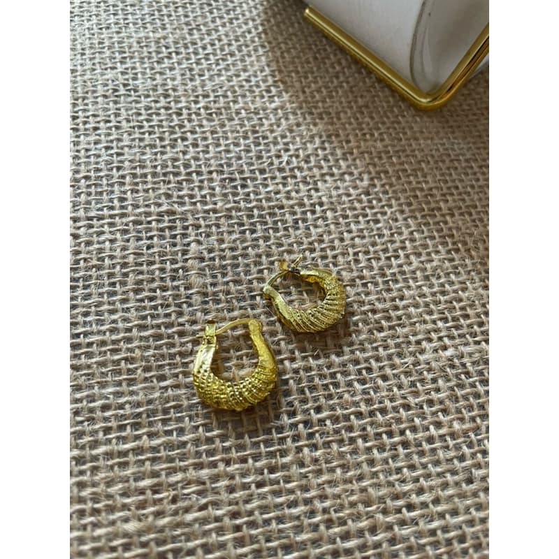 Brinco Dourado Praiano Folheado