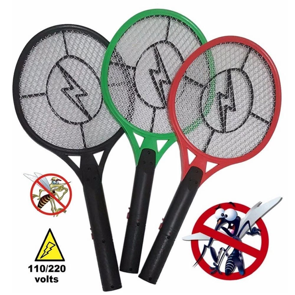 KIT 3 RAQUETE ELETRICA MATA MOSQUITO PERNILONGO MOSCAS