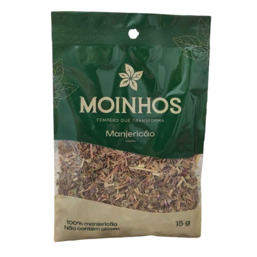 Manjericão Desidratado 15g - Tempero Natural para Massas, Pizzas e Molhos - Sem Glúten