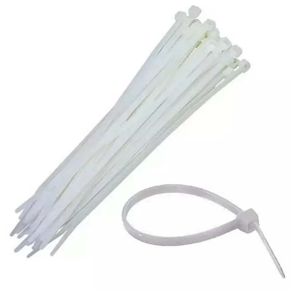 100 Cinta Plastica 30 Cm Abraçadeira De Nylon Enforca Gato 30cm Pacote Com 100 Unidades