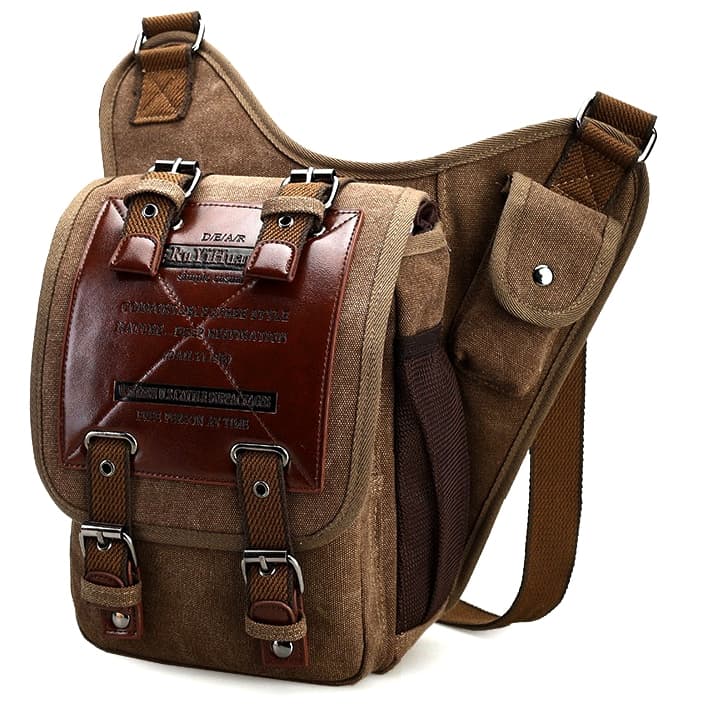 Bolsa Ombro Tiracolo Lona Pochete Cartucheira Saco Mensageiro M20 BO7