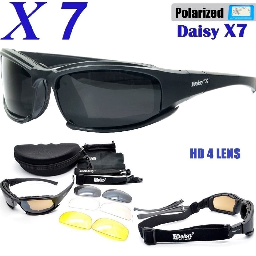 Óculos Daisy X7 Tático Militar Airsoft POLARIZADO Ar Livre