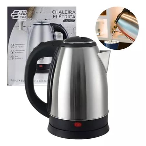 Chaleira Eletrica 1000w - 1,8 Litros Em Inox 127V