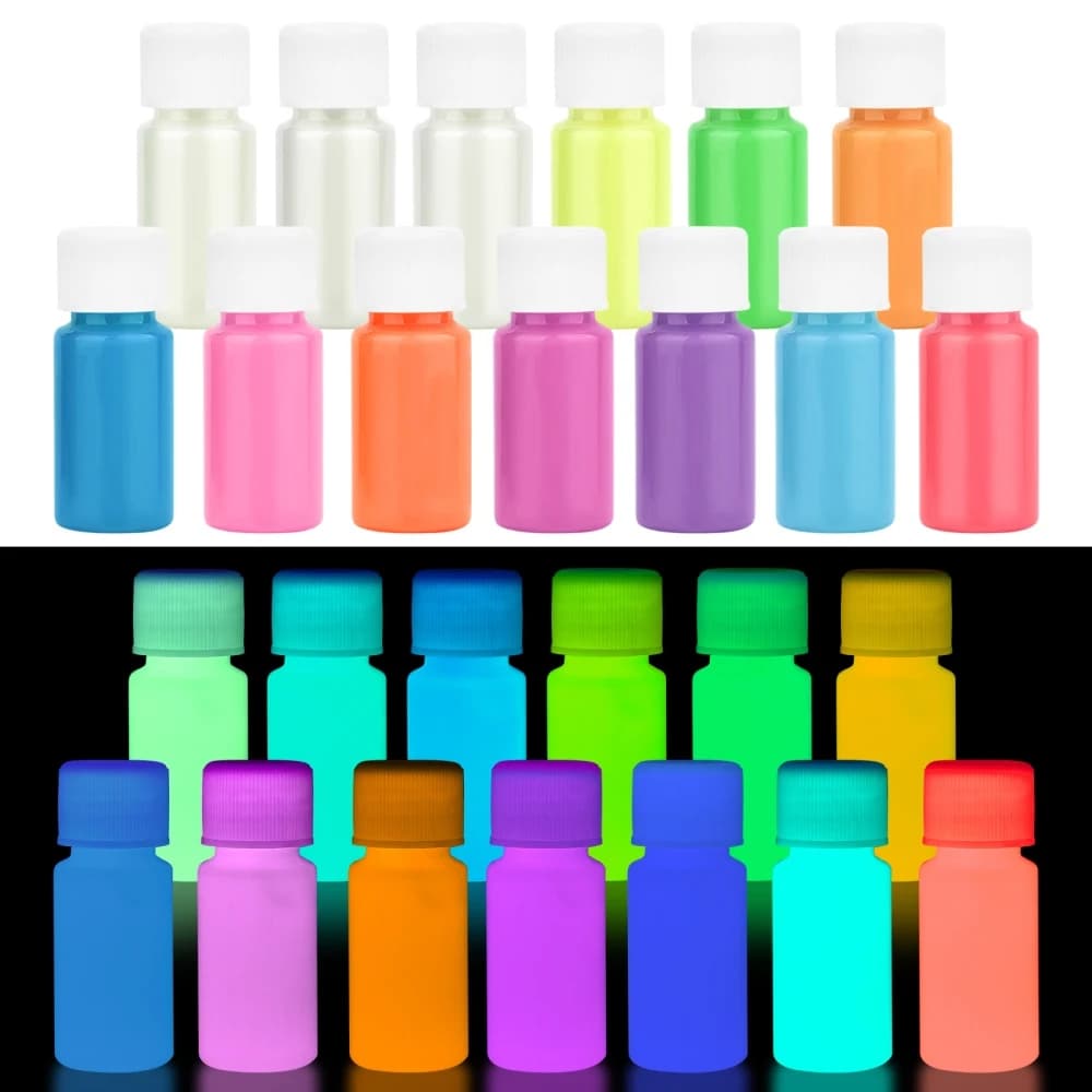 Tinta Brilha no Escuro Fotoluminescente 20ml - Artesanato