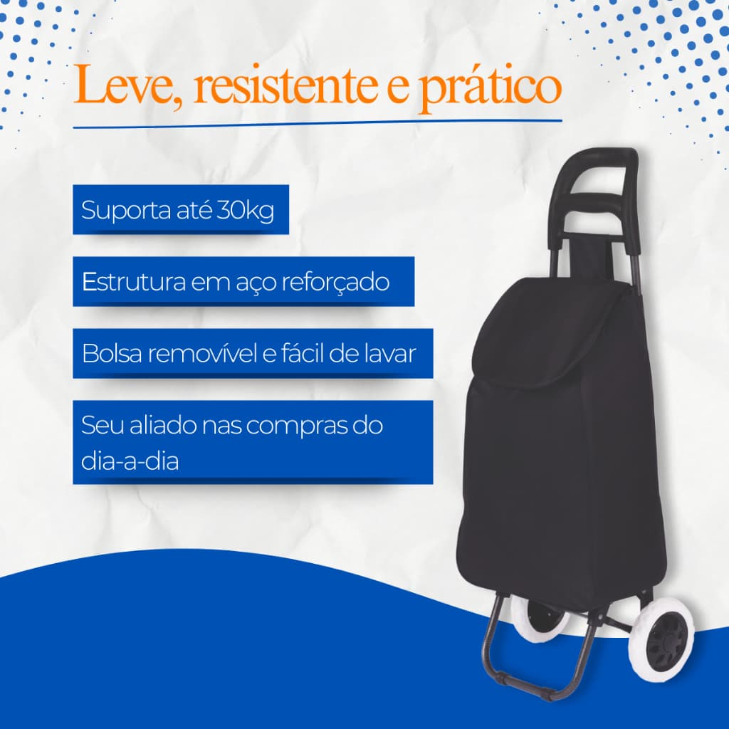 Carrinho De Compras E Feiras Retornável Leva Tudo Bag To Go Sortida