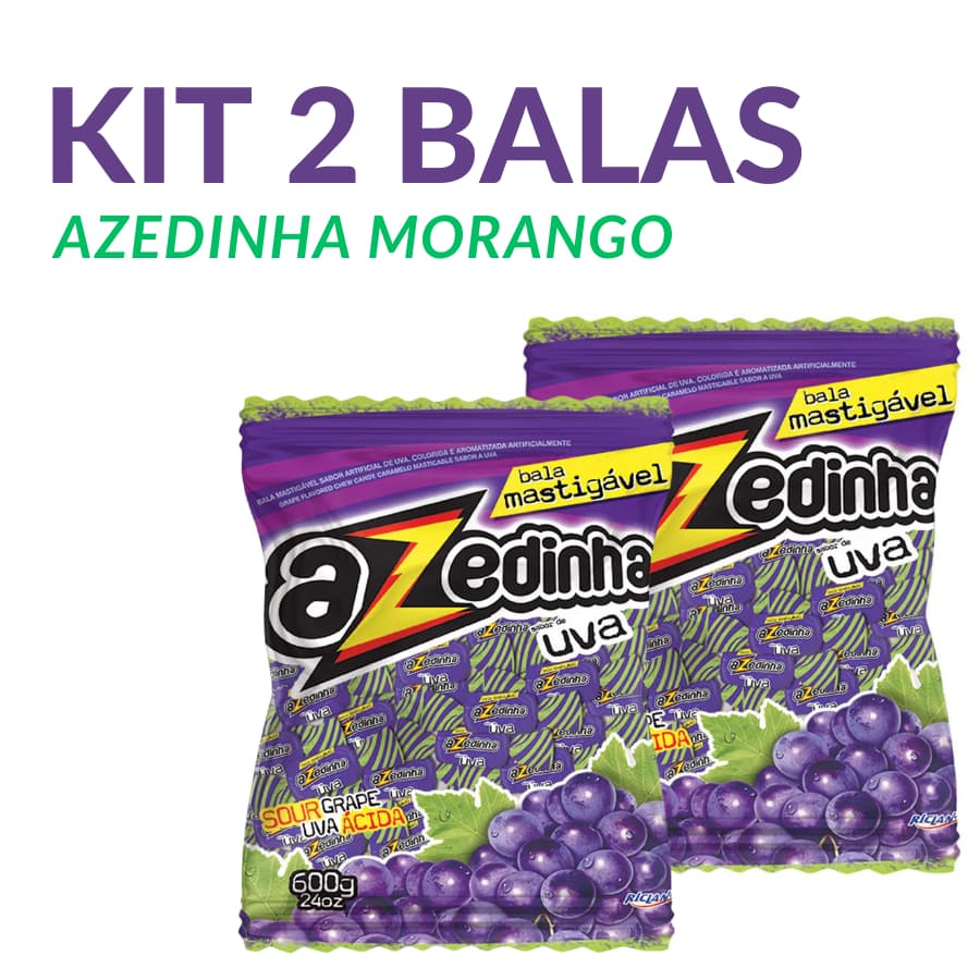 Kit 2 Bala Azedinho Uva600g Por Unidade - Icekiss