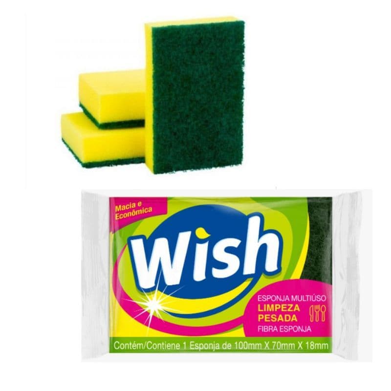 Bucha Esponja Dupla Face Multiuso - Wish