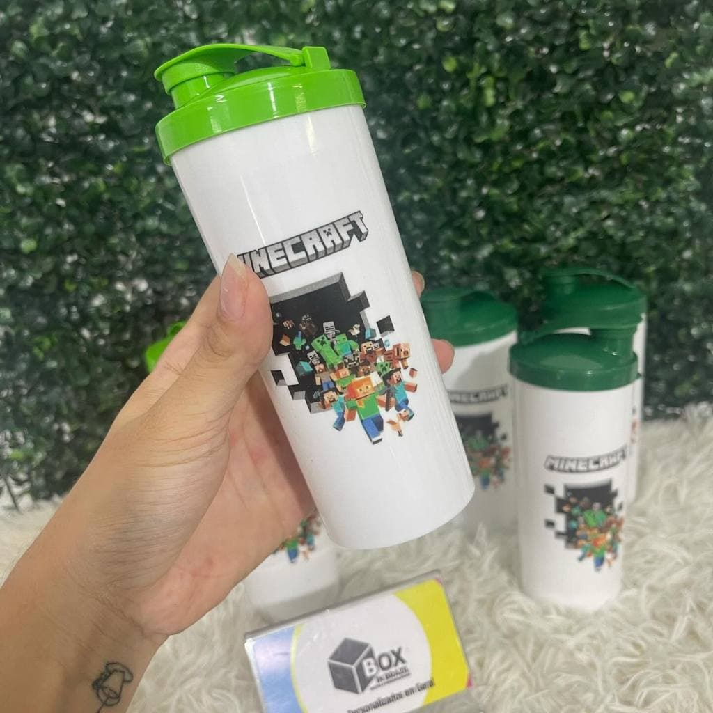 50 Copos Long Shake Personalizado - Bolo Fofo - Fazemos qualquer Tema