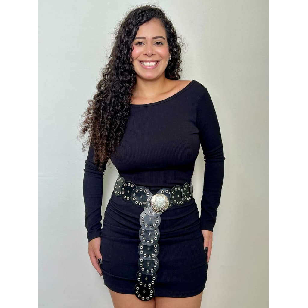 Cinto Feminino Boho Modinha Feminino Country Com Fivela Bola