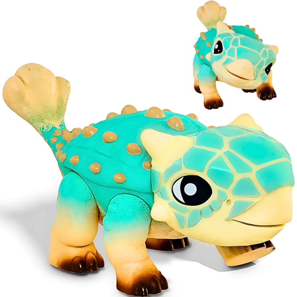 Dinossauro Anquilossauro Baby Dino Bumpy Bolota Vinil Articulado Licenciado Original Jurassic World