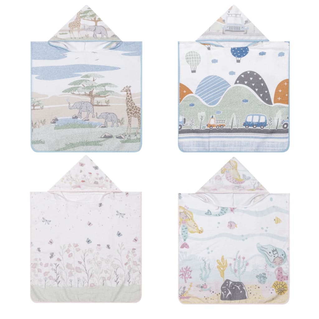 TOALHA DE BANHO BEBE INFANTIL COM CAPUZ 90CM X 80CM FRALDA ALGODÃO PAPI