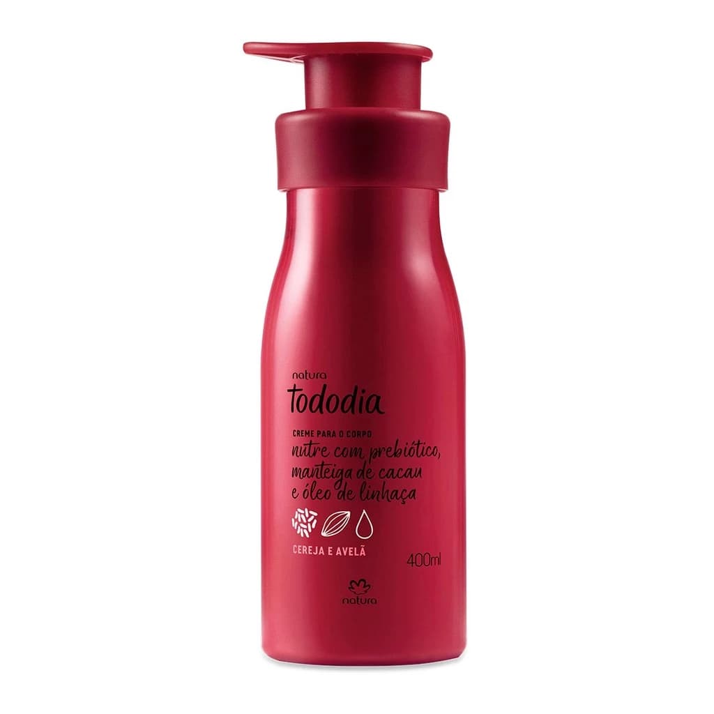 Creme Hidratante Corporal Natura Tododia 400ml Cereja e Avelã