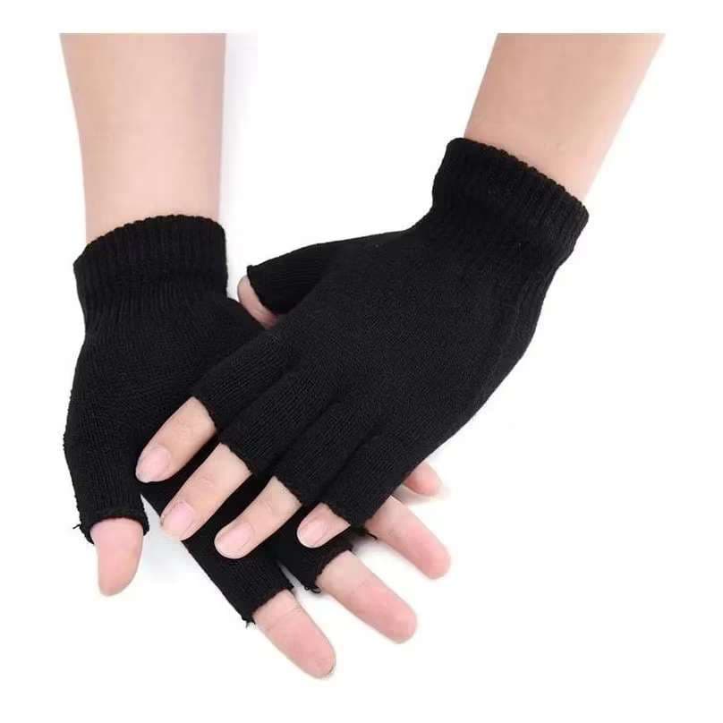 Masculino feminino proteção do trabalho ao ar livre luvas de cinco dedos elástico respirável meio co