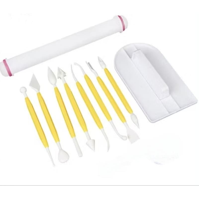 kit 10 peças para artesanato, massas , bolo ,Fondant biscuit