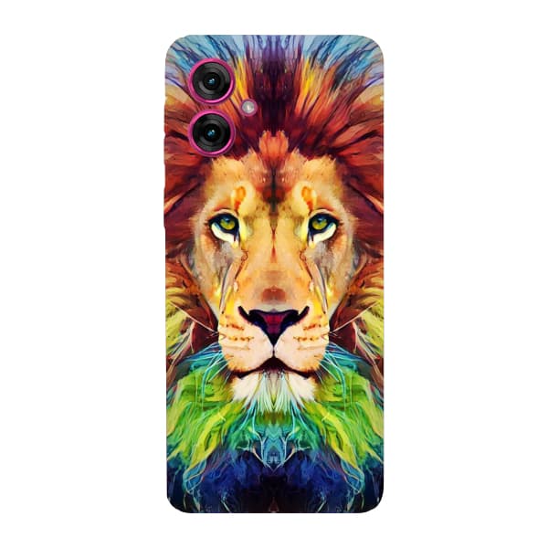 Capinha para Moto G55 Anti Impacto Personalizada - Leão Aquarela