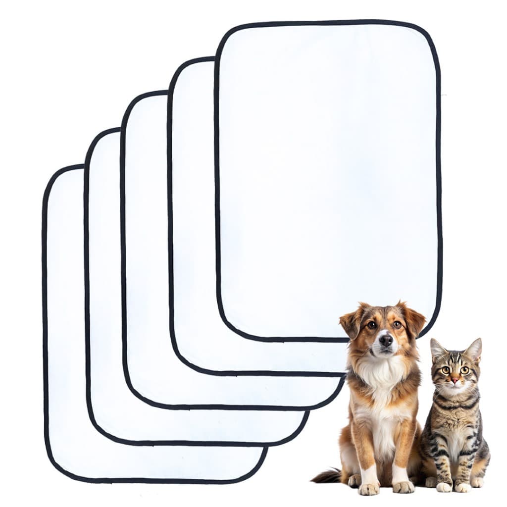 Tapete Higiênico Lavável Para Cães kit com 5 Tam. P 70x50cm