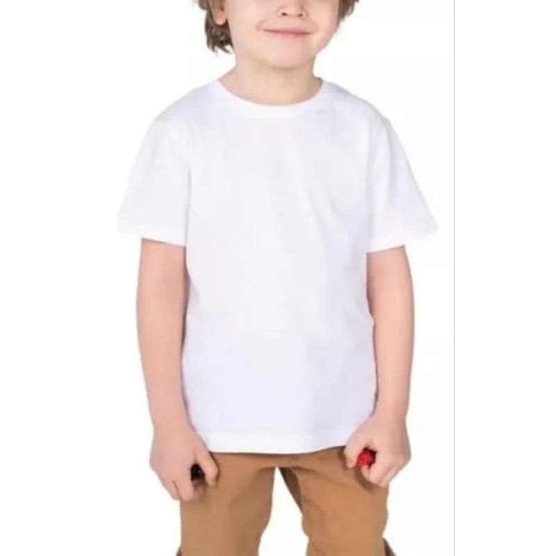 Camiseta lisa escolar branca 100% algodão envio rápido