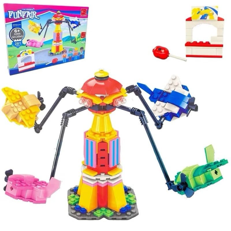 Jogo blocos de montar Funfair, 271 peças diversão garantida