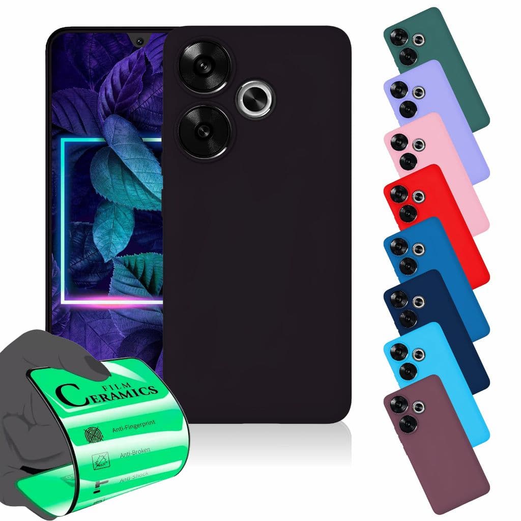 Capa Capinha Anti Shock Aveludada + Película Para Realme Note 60 4G