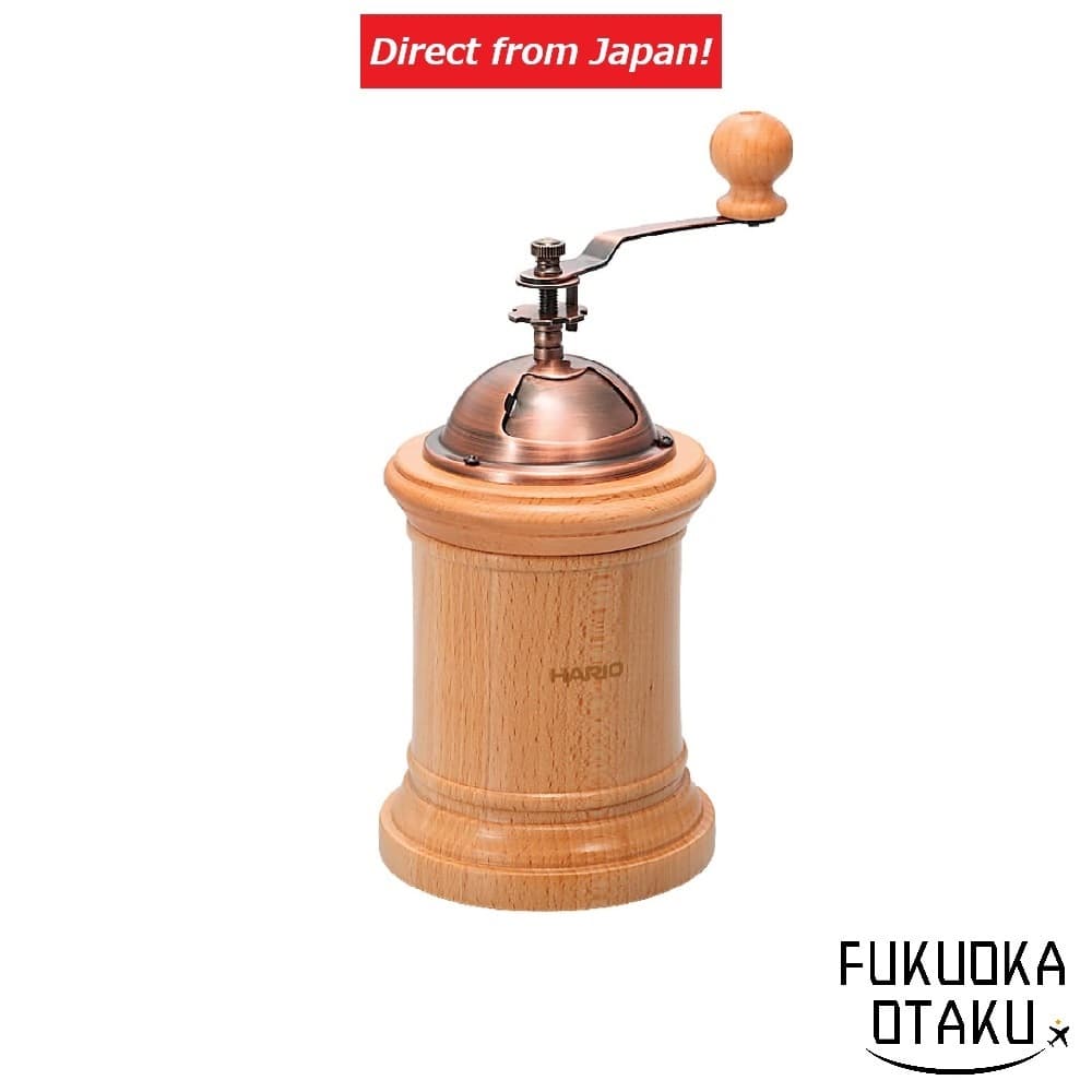 HARIO Moedor de Café Manual CMR-502C com Mós de Cerâmica e Base de Madeira【Direto do Japão】