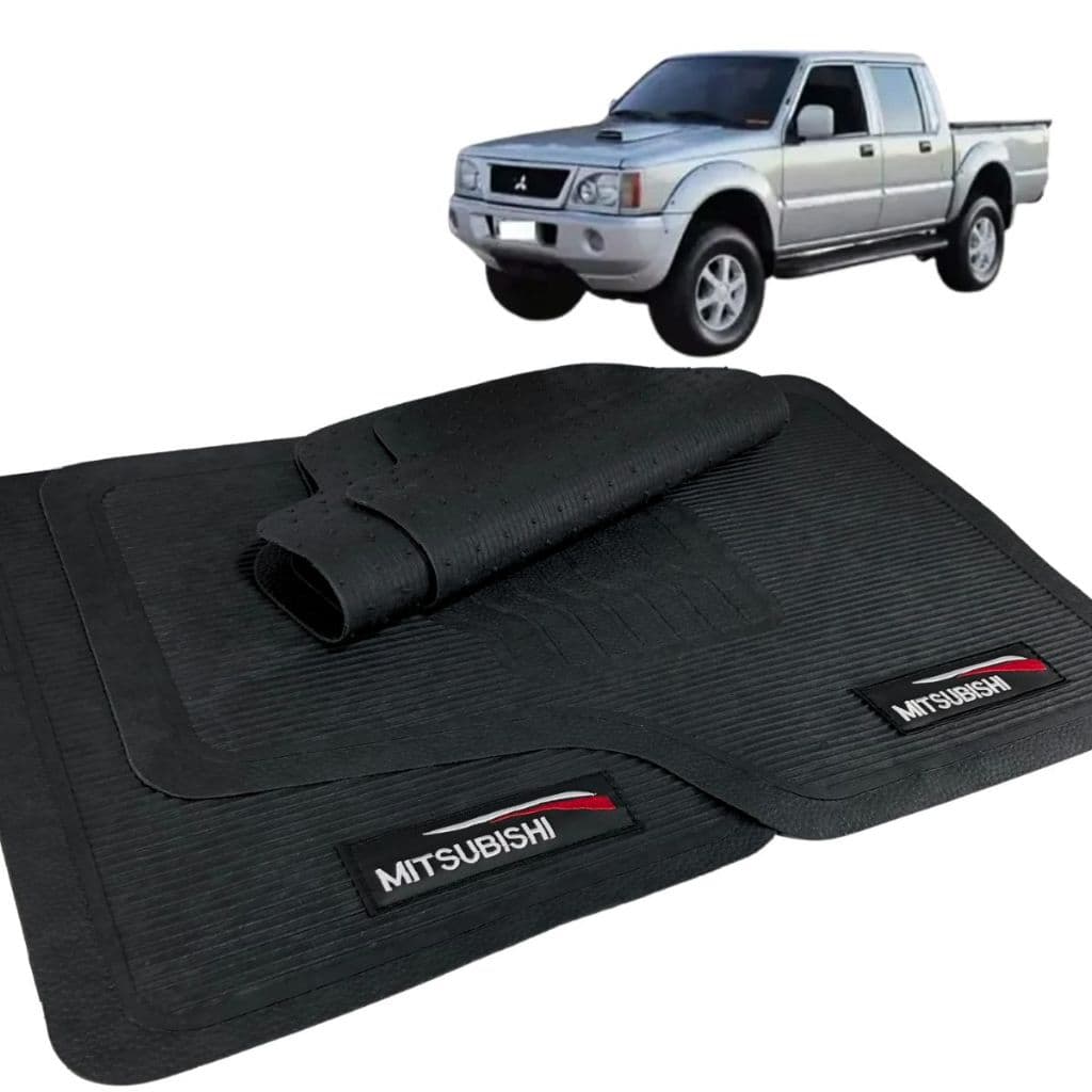 Tapete para Carro L200 2000 a 2005 Borracha Com Logo