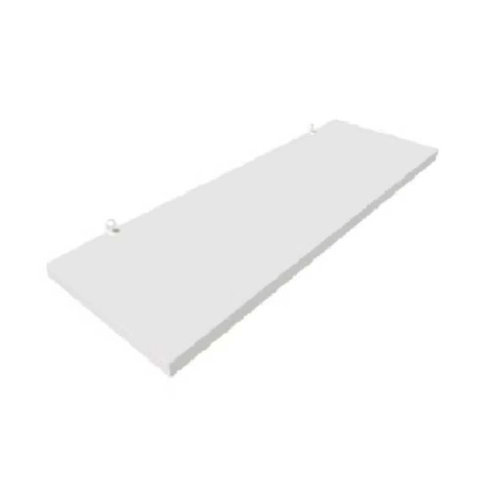 1 Prateleira Branca 60X20 Com Suporte Flutuante Mdf Organizadora Decoração Cozinha Quarto Banheiro