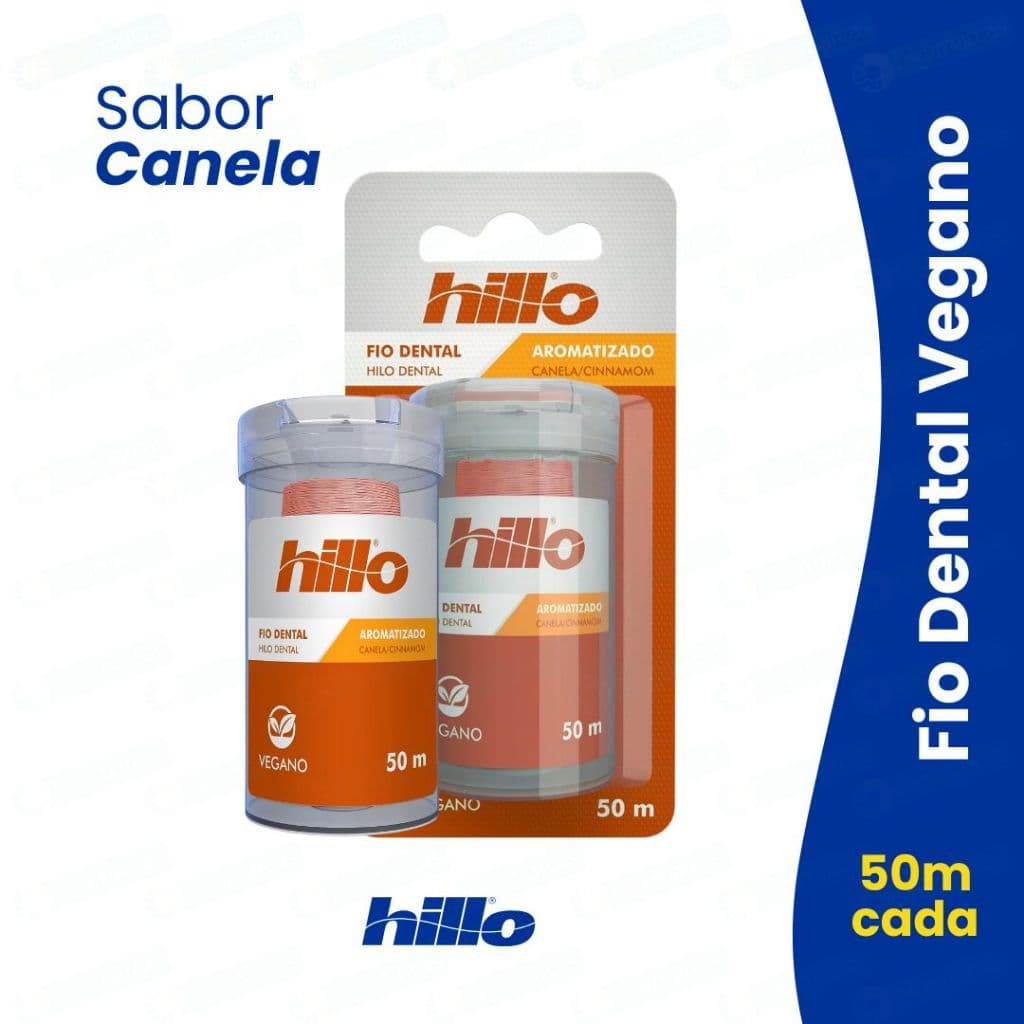 Fio Dental Canela Vegano 50 Metros Hillo na FABRICA