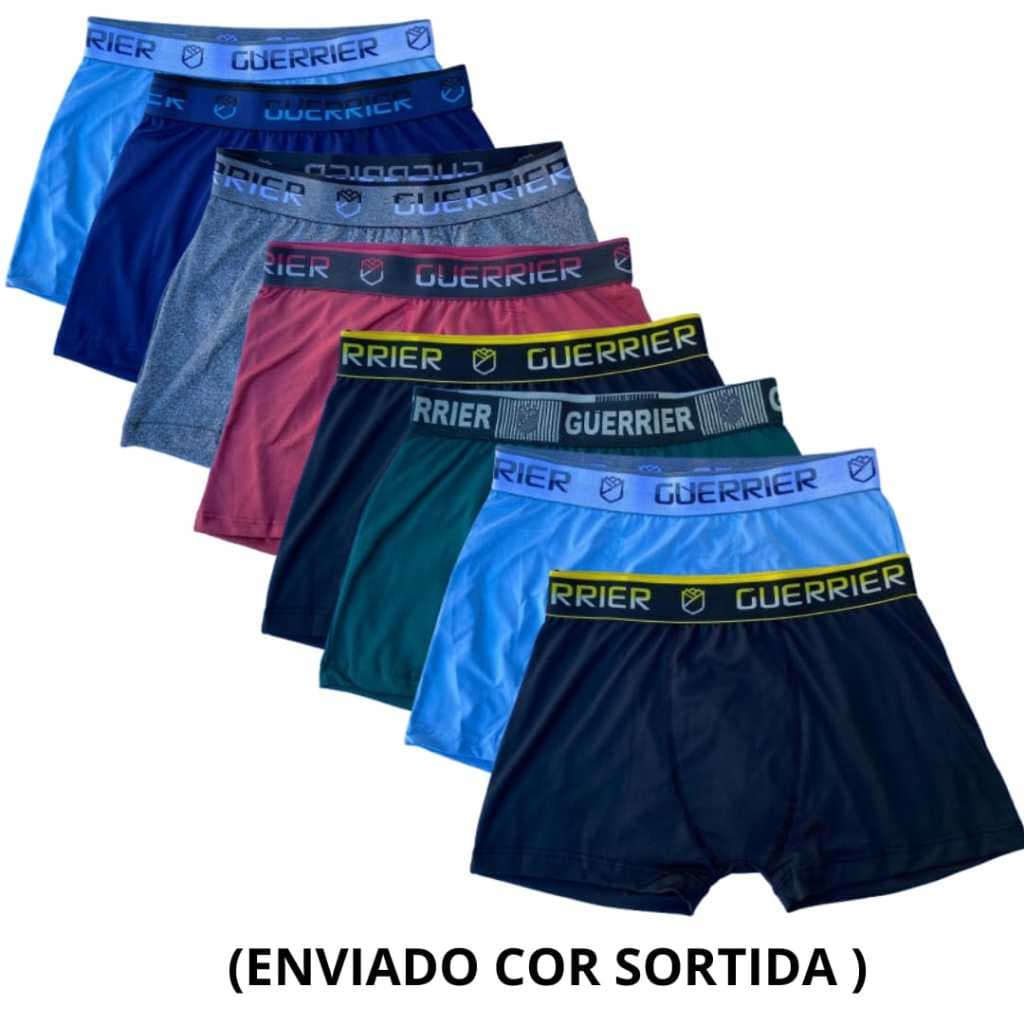 Combo Kit Cuecas 8 Peças  Boxer Na Microfibra