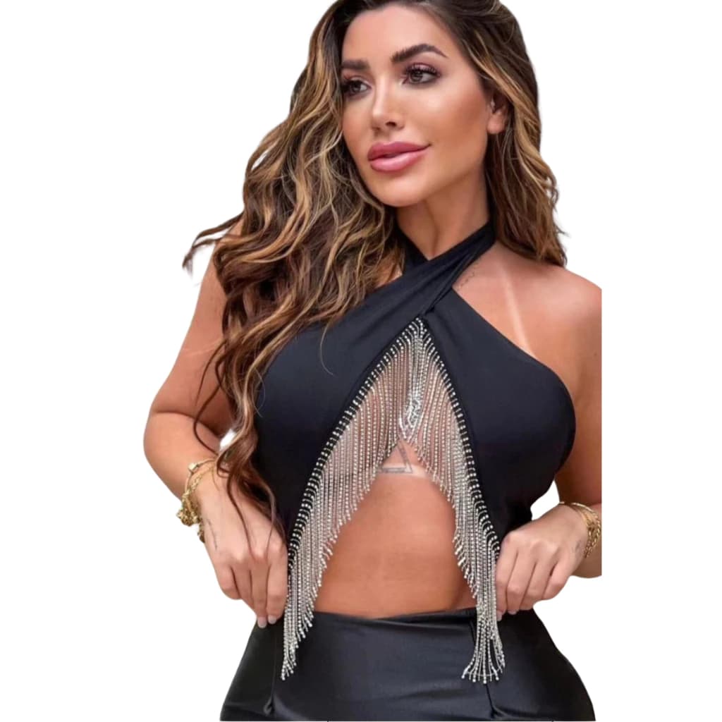Body Feminino de Franja