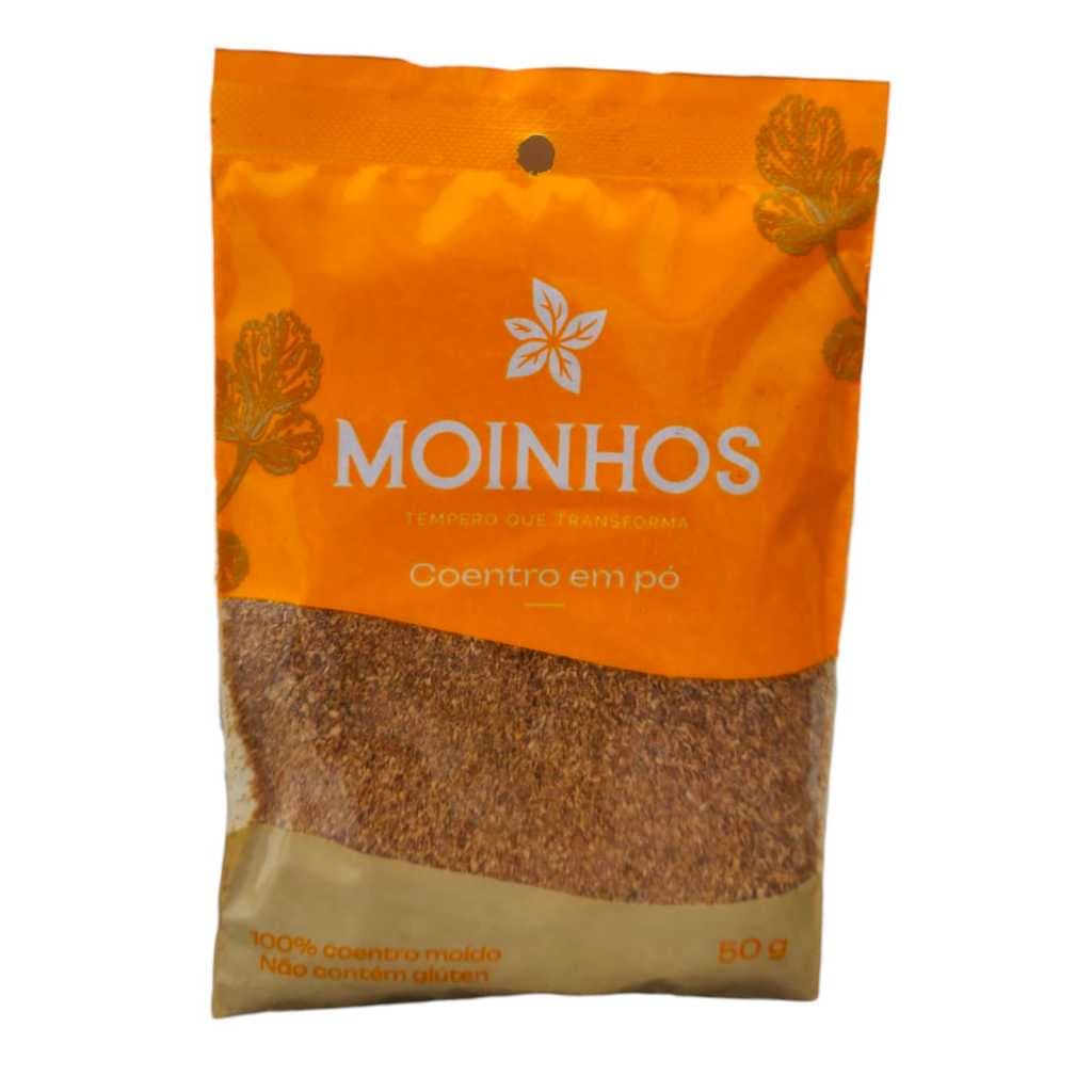 Coentro em Pó 50g - 100% Puro e Natural - Sem Glúten e Sem Glutamato Monossódico