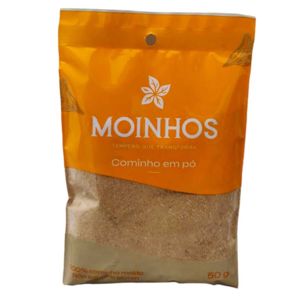 Cominho em Pó 50g - 100% Puro e Natural - Sem Amido - Sem Glúten - Sem Glutamato Monossódico