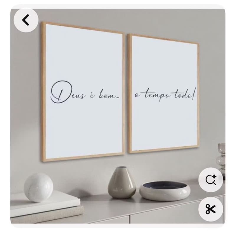 Quadro de decoração com frase para sala de estar-sala de espera- Deus - sonhos - 2 peças