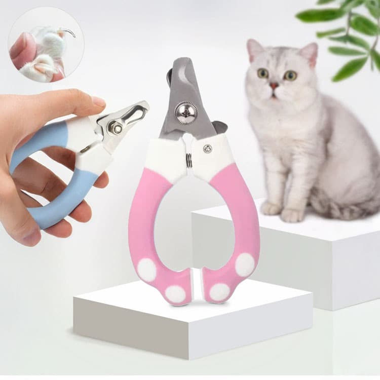 Alicate Cortador de Unha para Cachorro Gato Pet Roedor Patinha Médio com Trava Segurança Colorido