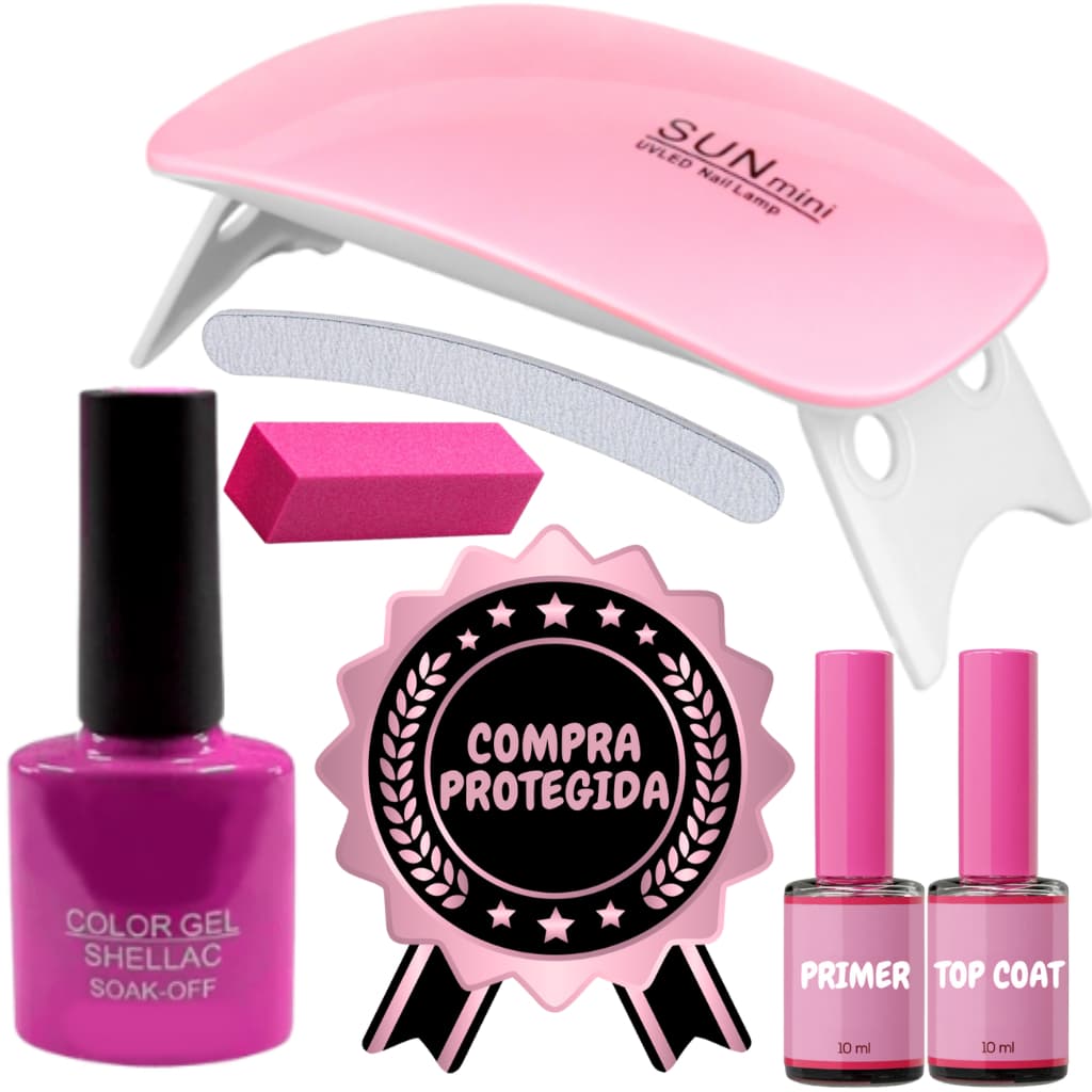 Kit Esmaltação em Gel Facil de Usar Esmalte em gel Kit Unha Barato