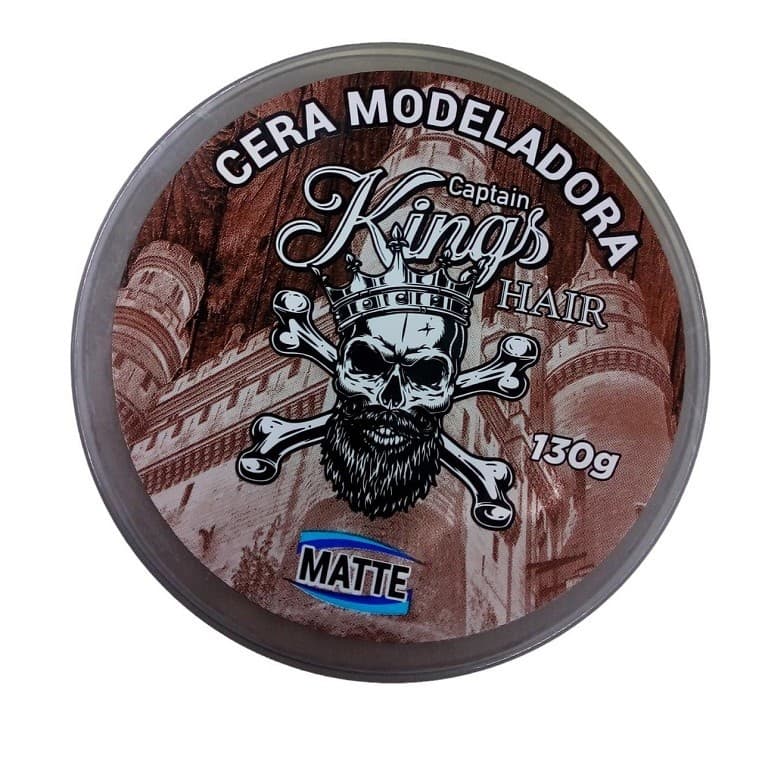 Cera Modeladora Captain Hair Kings Matte 130g