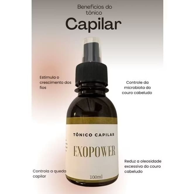tônico capilar exopower com exossomos