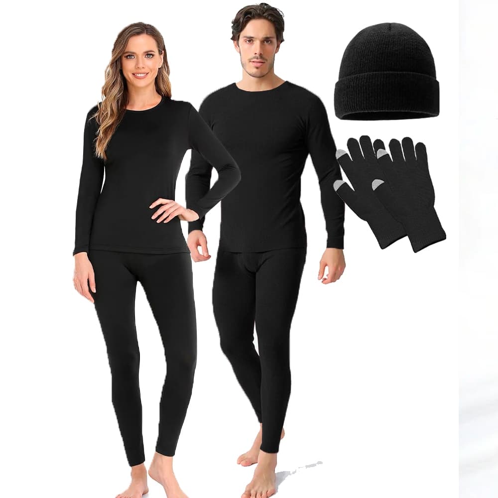 Kit Frio Blusa E Calça Termica Segunda Pele + Gorro + Luva